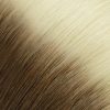 #T4/60 - Toasted Coconut: Platinum blonde rooted with chocolate brown.